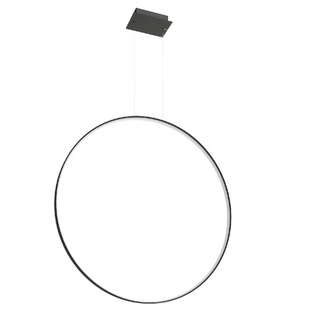 LED závěsné stropní svítidlo RIO 70W 4000K Overhang Circular 110cm Black SOLLUX