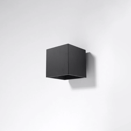 Nástěnné svítidlo QUAD 1 G9 Cube top and bottom Minimalist Black SOLLUX