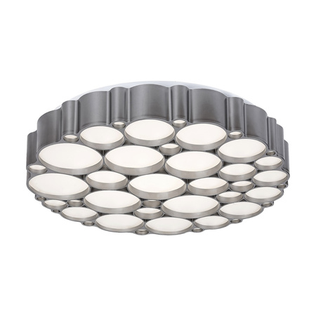 Plafond LED stropní světlo pro povrchovou montáž 48W 2956lm 4000K stmívatelné stříbrné moderní Andela Rabalux