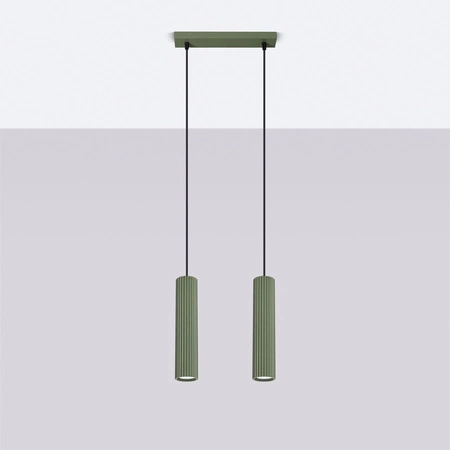 Stropní závěsné svítidlo Tuba Spot 2x GU10 Olive Carbon Deep Space SL.1612 Sollux