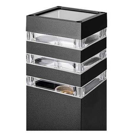 Zahradní tyč venkovní světlo stojící E27 LED snímač pohybu