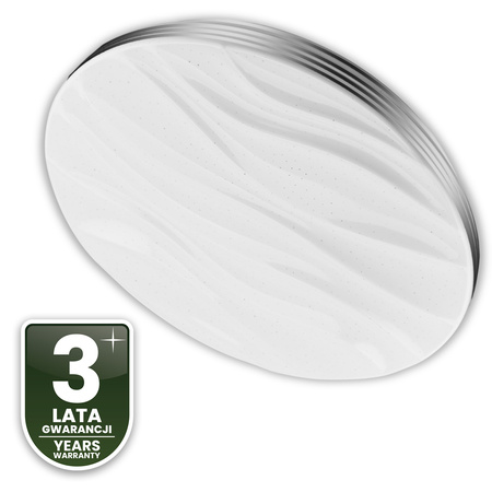 Plafond LED světlo pro povrchovou montáž VIRTUS2 48W IP44 CCT White Round 38cm + LUMILED PILOT