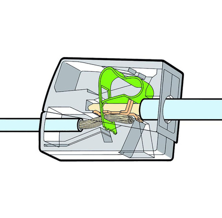 Konektor osvětlení Rychlokonektor WAGO 224-101 pro KABEL 0.5-2.5 mm