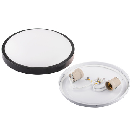 LED stropní plafon 2x E27 DUALIO kulatý IP44 30cm LUMILED