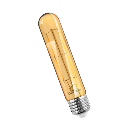 6X LED žárovka E27 T30 6W = 50W 660lm 3000K Warm 360° Amber Filament LUMILED