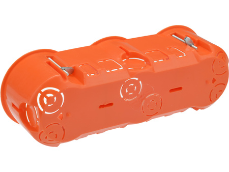 Trojitý elektrický box PK60 3x68 hluboký pro sádrokartonové desky Regips + šrouby PAWBOL