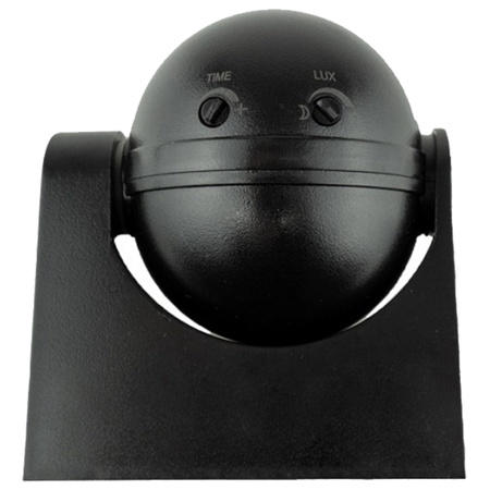 PIR pohybový a soumrakový senzor 180° 12m IP44 černá