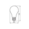 LED žárovka E27 Edison A60 11W = 100W 1521lm 4000K Neutral Clear XLEDIM Filament Kanlux