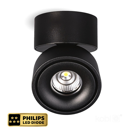 Stropní svítidlo LED 10,5W 680lm 3000K Warm Dimmable CRI90 Black Lahti Kobi