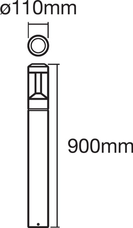 LED 12W LEDVANCE LED 12W LED LUMP STOJANOVÁ LAMPA Endura Style moderní 90cm LEDVANCE