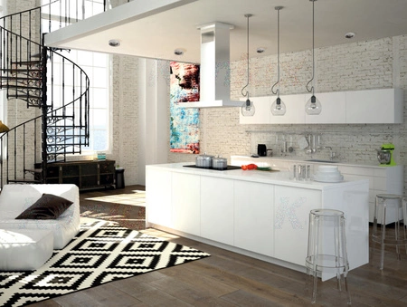 LED GU5.3 GU10 Kruhové bílé chromové svítidlo Elnis Kanlux pro zápustnou montáž s halogenovým bodovým světlem