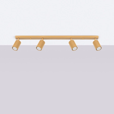 Bodové reflektorové stropní svítidlo Tuba 4x GU10 Gold Carbon Deep Space SL.1565 Sollux