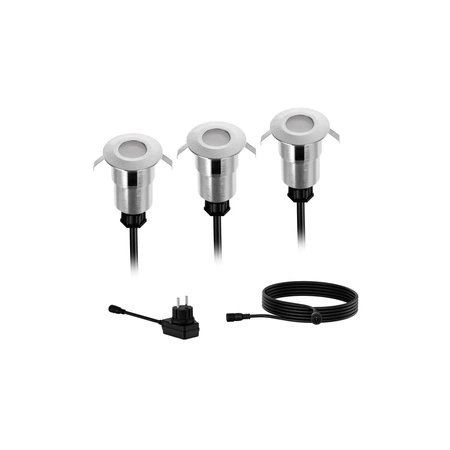 Sada 3x zahradní lampa SPORE GardenLink 1W 24V 2700K IP67 PHILIPS LED pro montáž na zem