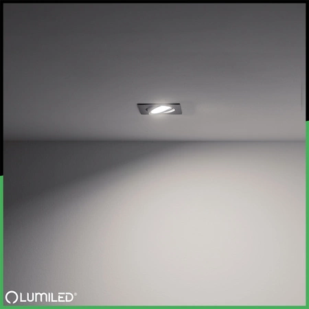 Halogenové stropní svítidlo Flush Mount Square Movable GU10 MR16 Black TRIAM LUMILED