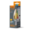 E14 C35 LED žárovka 6W = 52W 680lm 2200K Teplá bílá Jantar Filament 360° VIDEX