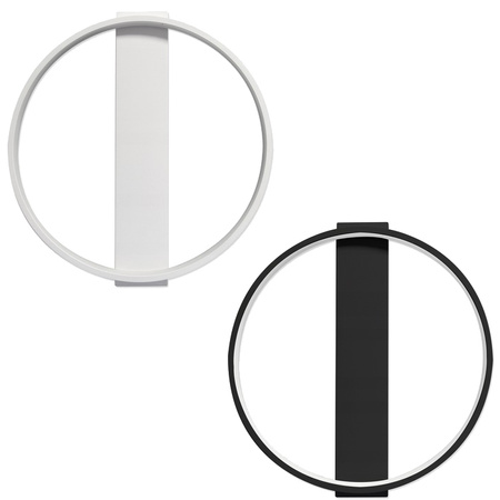 Kulaté stropní svítidlo PLAFON LED lustr 33W 3000K-6500K černá + dálkový ovladač