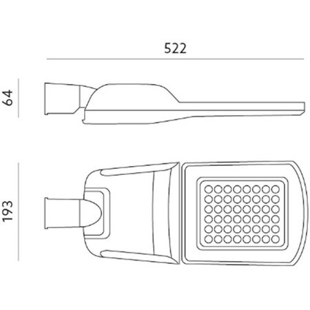 LED pouliční lampa New Street 35W 5950lm 4000K KOBI