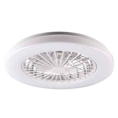 Stropní svítidlo LED Plafond s ventilátorem 48W 5300lm CCT 120° bílá Stmívatelné Libye Sanico Goldlux