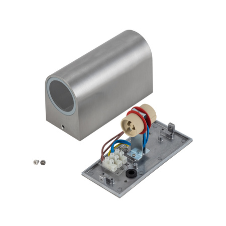 Zahradní lampa Elevační nástěnná lampa ARRIS 9515 2xGU10 IP54 Horní Spodní Inox Nowodvorski