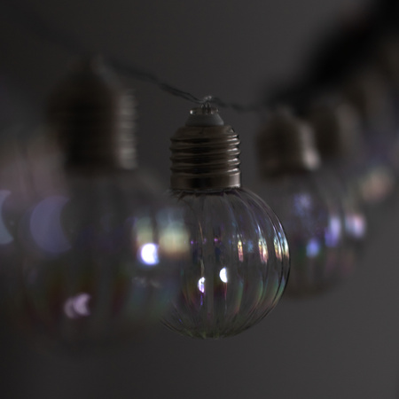 Solární zahrada Girland 20x LED světelný řetěz Dekorativní koule 5,8 m Studená