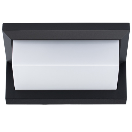 Zahradní lampa LED nástěnná lampa 12W architektonické svítidlo obdélník Lagos černá se senzorem pohybu