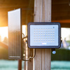 Solární halogenový reflektor LED 200W Zahradní lampa 4000K IP65 PIR senzor pohybu + dálkové ovládání FULGOR LUMILED