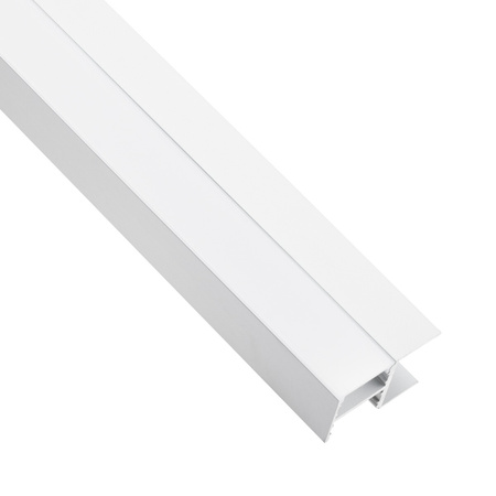 Nábytkový Eloxovaný Hliníkový Profil pro LED Pásky KM48, Stříbrný 1m + Mléčná Krytka + Záslepky LUMILED