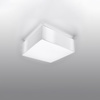 LED stropní svítidlo Plafond HORUS E27 Čtvercové svítidlo 25cm Bílé SOLLUX