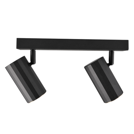 Nástěnné a stropní bodové svítidlo 2x GU10 Black Gold NICEA Sanico Goldlux