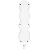 Síťový prodlužovací kabel s uzemněním 3 zásuvky 5 m vypínač bílý kabel Lendo Lumiled