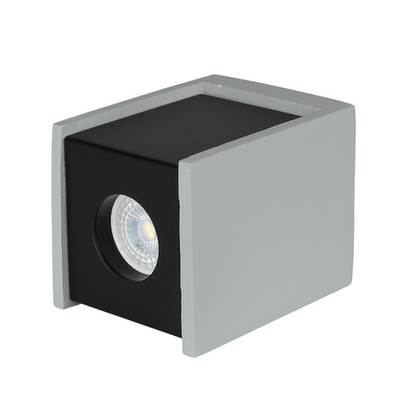Bodové stropní svítidlo GU10 čtvercová šedá/černá VT-860 V-TAC - 5letá záruka