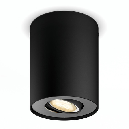 Stropní svítidlo LED Spot Pillar Black 4,2W CCT PHILIPS HUE Bluetooth Zigbee