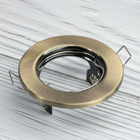 Halogenová Podhledové svítidlo GU10, MR16 Stálá Kulatá Antický Plech LUMILED