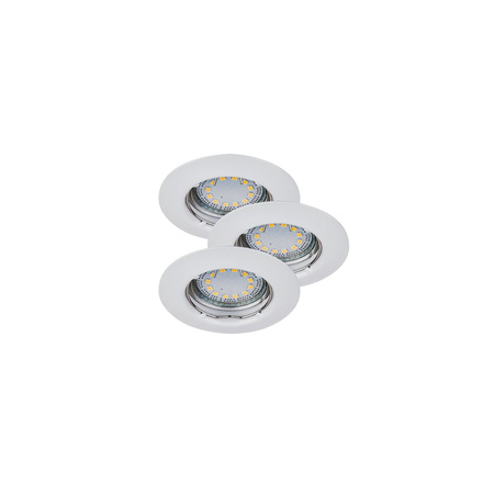 SPOT 3W 240lm 3000K GU10 White Minimalist IP44/IP40 Lite Rabalux Bodové svítidlo pro montáž pod omítku