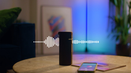 LED herní stojací lampa RGBIC Gradient 135cm podlahové světlo Smart SMART WiFi Bluetooth App WiZ