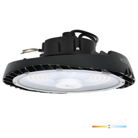 Průmyslové svítidlo LED High Bay 150W 24000lm 4000K Neutral Black IP65 IK07 Nina Pro Kobi