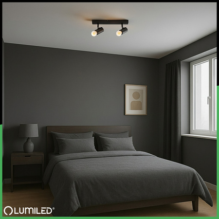 SPOT TUBA Reflektor Halogenové stropní svítidlo 2x E27 GLASA LUMILED