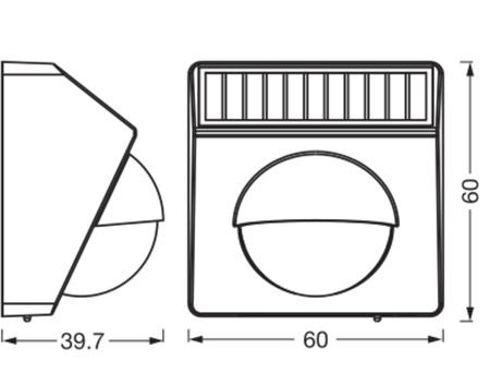 Venkovní snímač pohybu dobíjecí USB-C světelný senzor IP65 černý Smart+ WiFi Ledvance