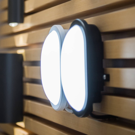 LED nástěnné svítidlo 11W 4000K IP54 Hermetické venkovní černé BULKHEAD LEDVANCE