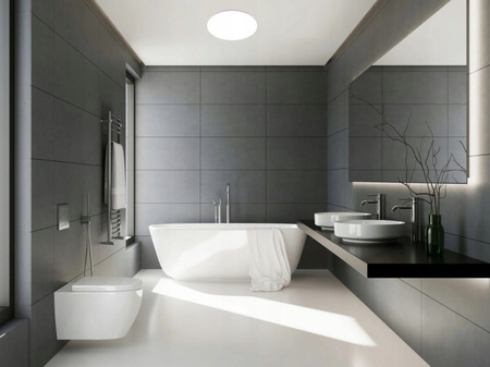 LED stropní nástěnné svítidlo kulaté 12W 840lm 4000K IP44