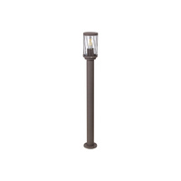 Venkovní LED zahradní svítidlo BUDAPEST E27 IP44 Tyč 80cm Hnědá RABALUX