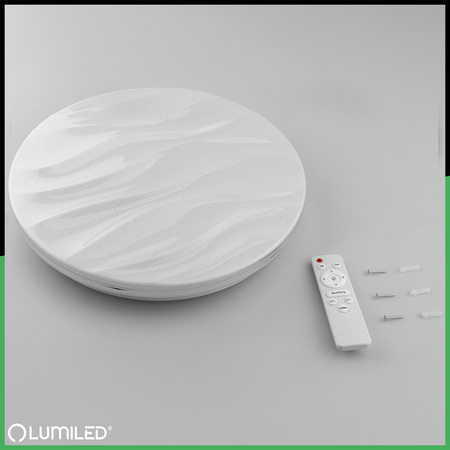 Plafond LED světlo pro povrchovou montáž VIRTUS2 72W IP44 CCT White Round 50cm + LUMILED PILOT