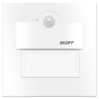 LED schodišťové svítidlo 1W 3000K 10V DC IP20 matná bílá TANGO se snímačem pohybu Skoff