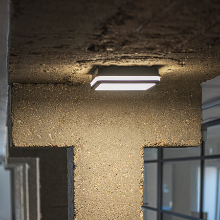 Stropní svítidlo Plafond LED se senzorem pohybu 30W 2940lm CCT IP65 Grafitová BENO KANLUX