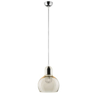MANGO Závěsné stropní svítidlo převislé stříbrnohnědé sklo Classic E27 601 TK Lighting