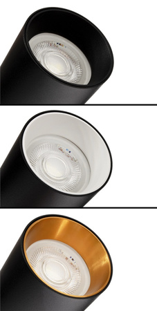 Stropní svítidlo 3x GU10 SPOT LED svítidlo QUALIS III Black