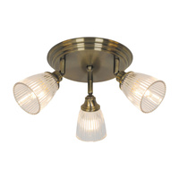 Bodové stropní svítidlo 3x E14 Brown Classic Martha 5016 Rabalux