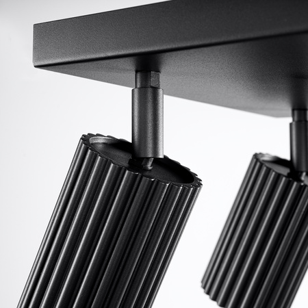 Bodové reflektorové stropní svítidlo Tuba 4x GU10 Black Carbon Deep Space SL.1583 Sollux