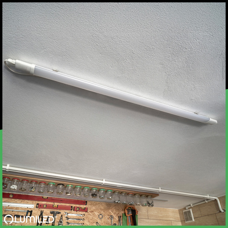 Vodotěsné LED dílenské světlo 120cm garážové světlo 36W 4000K vodotěsné RAY LUMILED