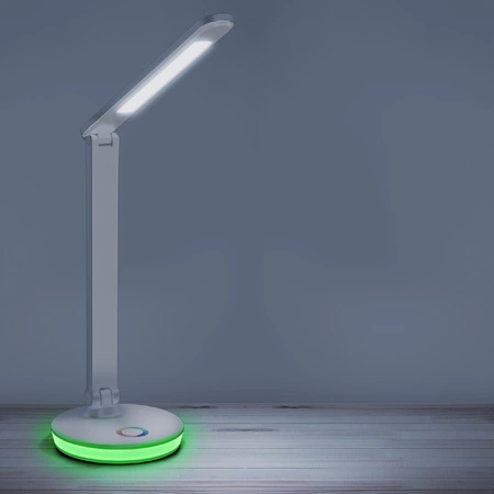 Stolní LED lampa 7W 450lm 4000K Neutrální RGB 120° bílá Stmívatelná Neptun Sanico Goldlux